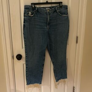 Good American Raw Edge Ankle Jeans